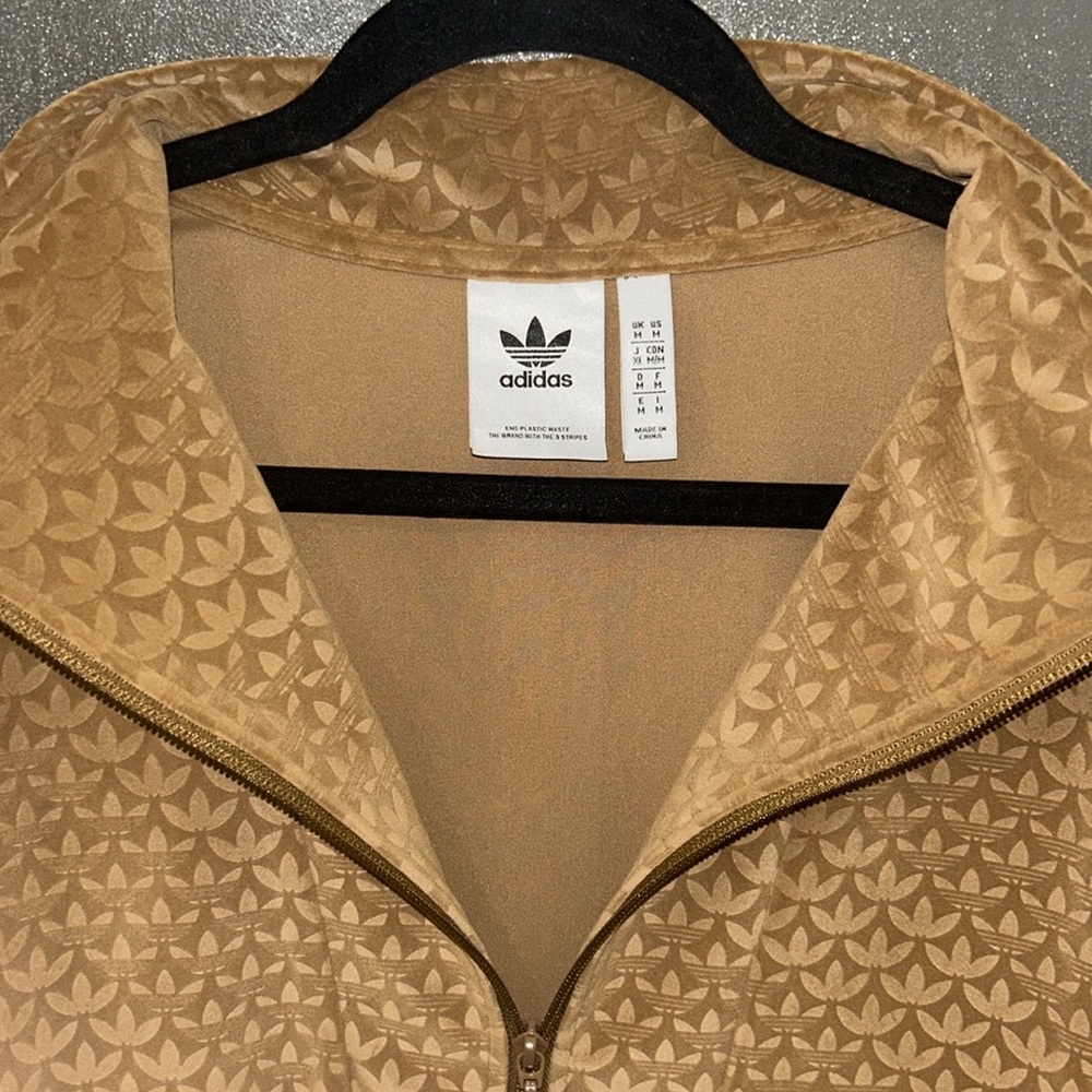 Adidas Originals adicolor 70s unisex funnel velour fleece - Picture 8 of 12
